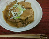 簡単✨豚肉と厚揚げの煮物作り方4写真