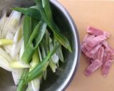 簡単♪ねぎとベーコンのグラタン作り方1写真