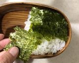 ハロウィンに♡ベロ出しミイラ♡海苔弁♡作り方3写真