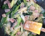 簡単♪ねぎとベーコンのグラタン作り方4写真