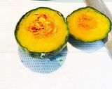♪坊ちゃんかぼちゃで丸ごとプリン♪作り方3写真