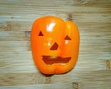 ハロウィン風パプリカの肉詰めハンバーグ作り方1写真
