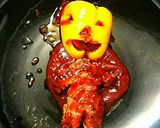 ハロウィン風パプリカの肉詰めハンバーグ作り方6写真