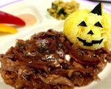 ハロウィンにポークストロガノフ｡:°ஐ♡作り方8写真