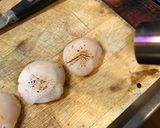 自家製生湯葉と炙り帆立の胡麻酢仕立て作り方4写真