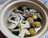 シモフリシメジとシモコシの鍋焼きうどん作り方5写真