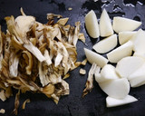 簡単！やさしい☆かぶと舞茸の煮物作り方1写真