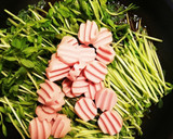 豆苗と魚肉ソーセージのサっと煮作り方3写真