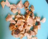 絶品！簡単☆バタポン焼豚炊き込みご飯☆作り方1写真