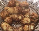 里芋の下ごしらえ、皮がつるん作り方3写真