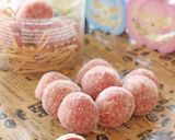 簡単♫薄紫色✿紫芋のスノーボールクッキー作り方10写真