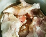 特別な日にも‼骨付きのチキン煮込み焼き作り方3写真