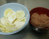 じゃがいもの挽き肉はさみ揚げ作り方2写真