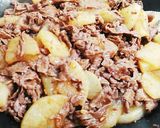 簡単きんぴら♪豚肉と蓮根のラー油炒め❤作り方5写真