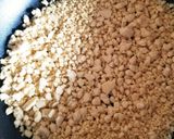 かぼちゃの炒り豆腐そぼろあんかけ作り方5写真