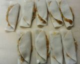 餃子の皮でおつまみ♪鶏挽肉スティック餃子作り方4写真