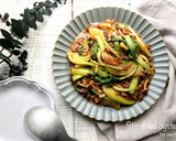 青梗菜とひき肉のオイスター炒め作り方5写真