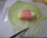リンゴdeロールキャベツ作り方3写真