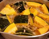 【旬！簡単！】かぼちゃの鶏豚そぼろ煮♪作り方4写真