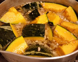 【旬！簡単！】かぼちゃの鶏豚そぼろ煮♪作り方4写真