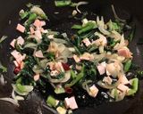 小松菜アーリオ米油ペペロンチーノ作り方2写真
