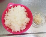 茄子と海老のトマトクリームパスタ作り方1写真