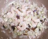茄子と海老のトマトクリームパスタ作り方3写真