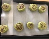 豆乳うずまき抹茶あずきパン作り方5写真