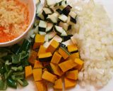 バレンタインに♥とろけるハートの野菜カレー作り方1写真