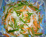 あじと彩り野菜の南蛮漬け作り方1写真