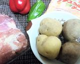 鶏とポテトのガーリックオイマヨチーズ焼き作り方1写真