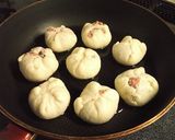 米油で♪蒸し揚げ焼きＨＭミニ肉まん作り方17写真