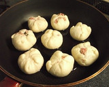 米油で♪蒸し揚げ焼きＨＭミニ肉まん作り方17写真