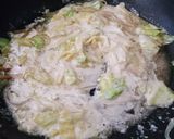 キャベツとアンチョビのクリームパスタ作り方4写真