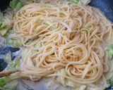 キャベツとアンチョビのクリームパスタ作り方5写真
