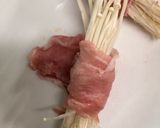 エノキの豚肉巻き♪梅肉ダレ☆作り方2写真