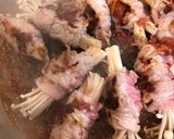 エノキの豚肉巻き♪梅肉ダレ☆作り方5写真