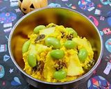 粉チーズが決め手★かぼちゃと枝豆のサラダ作り方7写真