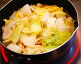 厚切りベーコンと白菜のスープ作り方4写真