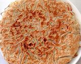モヤシ/ちくわwith桜エビでお好み焼風作り方5写真