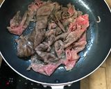 男のすき焼き丼作り方1写真