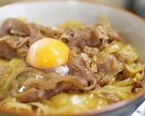 男のすき焼き丼作り方3写真