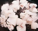 ヤリイカとネギの味噌炒め作り方2写真