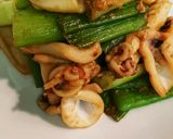 ヤリイカとネギの味噌炒め作り方5写真