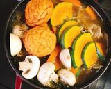 豚肉と南瓜のガリバタ醤油鍋作り方8写真
