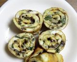 大葉・塩昆布入り、卵焼き弁当のおかず作り方6写真