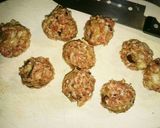 ミートボールでトマト煮込み～スキレットで作り方1写真