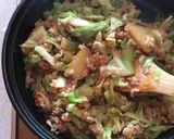 納豆とサツマイモのケチャップチャーハン作り方4写真
