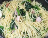 ほうれん草とベーコンの時短簡単美味パスタ作り方9写真