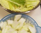 簡単！白菜とベーコンのとろ〜り塩あんかけ作り方1写真